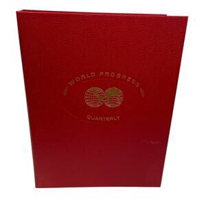 Vintage 1985 World Progress Yearbook Binder Spring Winter Summer Fall Collection